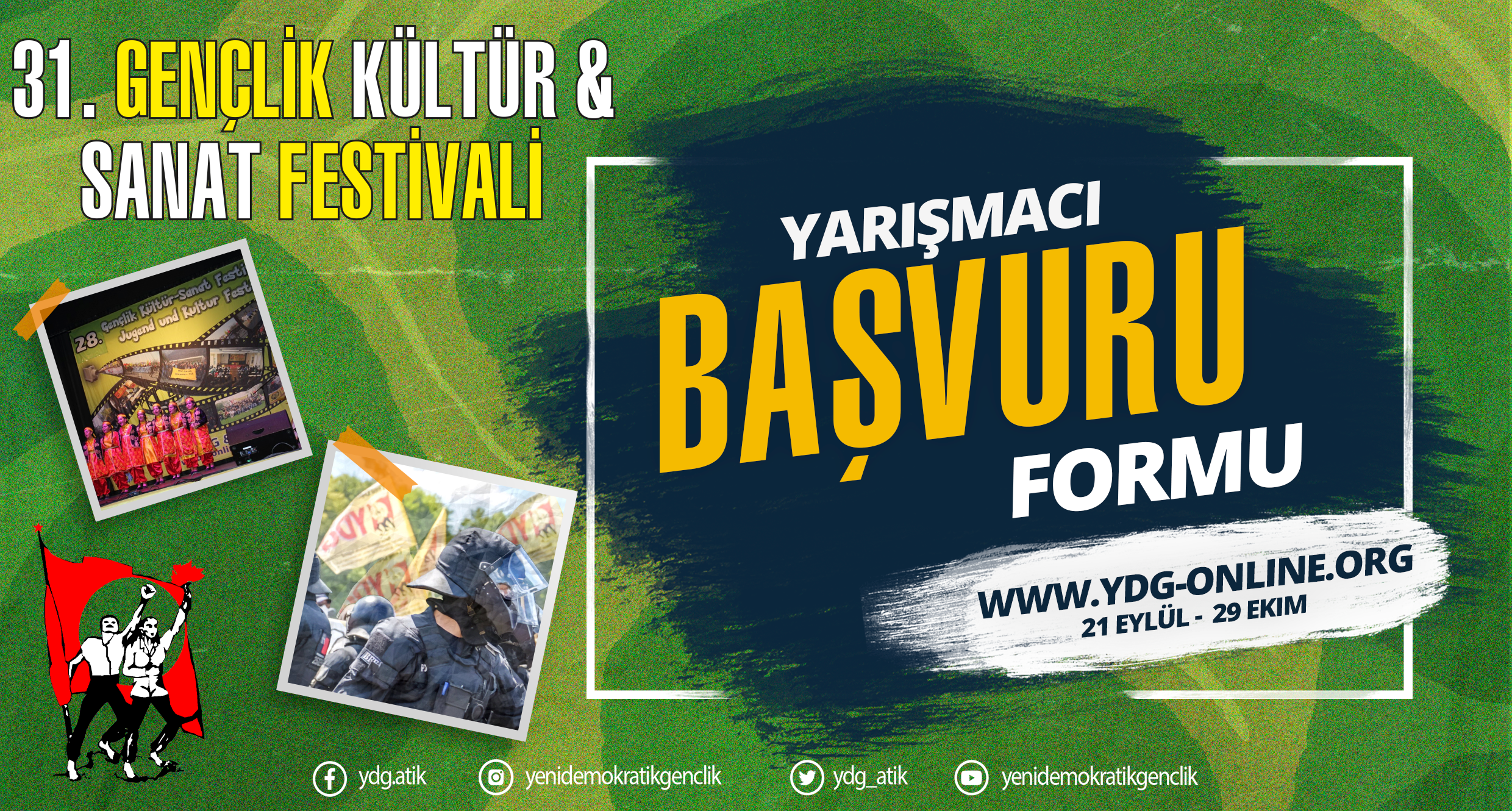 31. Gençlik ve Kültür Sanat Festivali Yarışmacı Katılım Formu!